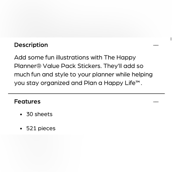 The Happy Planner “Happy Illustrations” Sticker Book - Picture 5 of 5